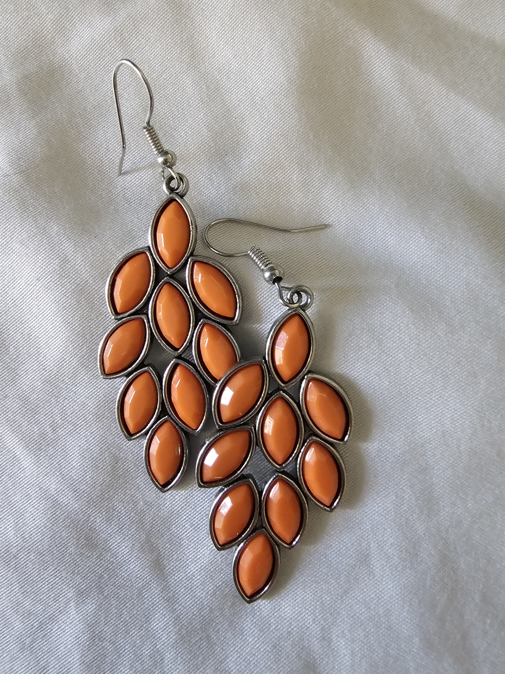 Orange Drop Cluster Dangle Earrings - Brand